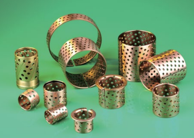 WB702 WB700 CuSn8 CuSn6.5 envolveu as buchas de bronze com furos 1